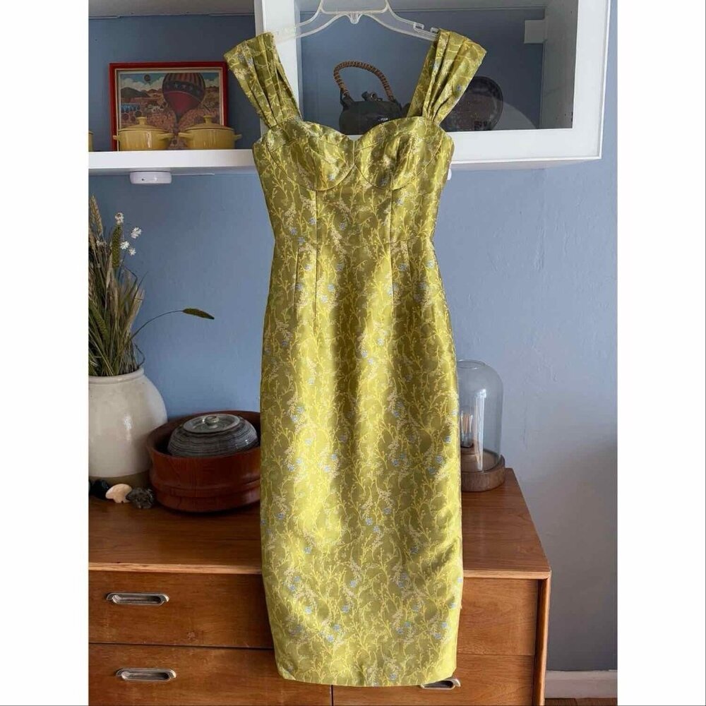 Xiaoli Dress Floral Jacquard Nameless Clueless Fameless Bustier Corset XXS/XS